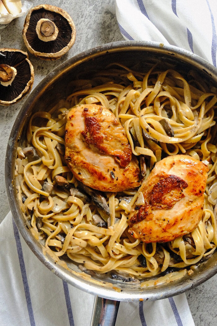 Creamy Pasta with Grilled Chicken