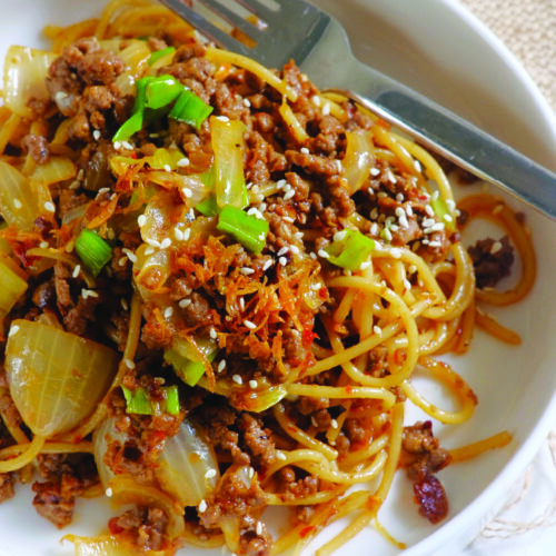 spicy sichuan beef noodle